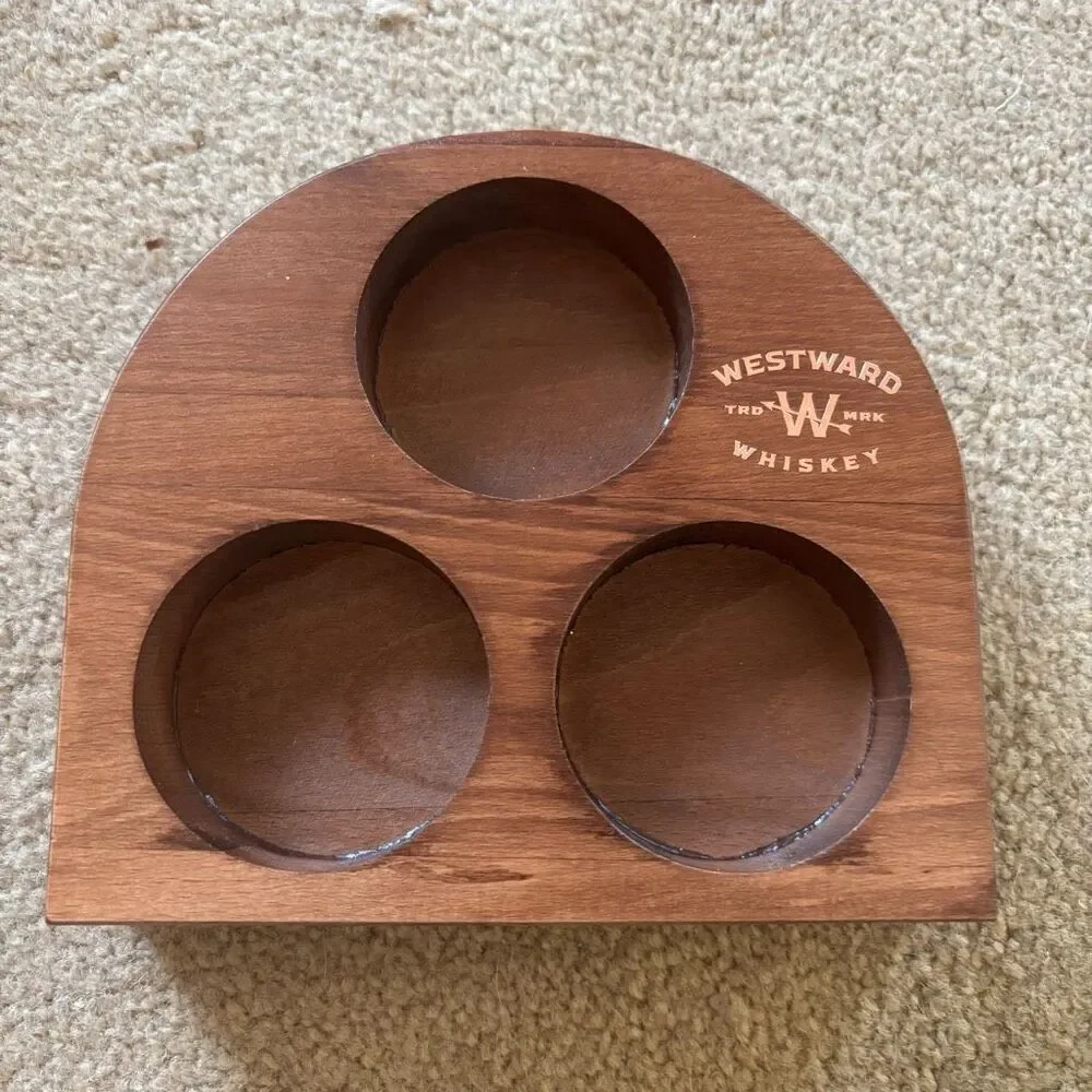 Westward Whiskey Wooden Flight Tasting Tray